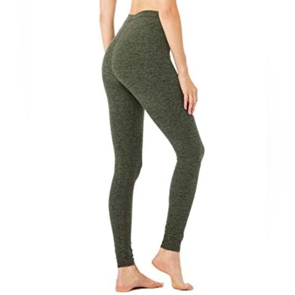 NWT ALO Yoga Alosoft High Waist Flow Leggings M Hunter Heather - Picture 4 of 11